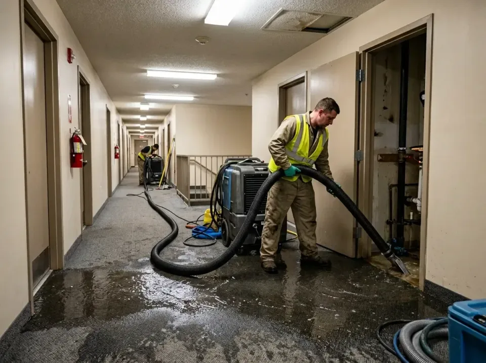 multi-unit-apartment-hallway-f-005 — frequently asked questions, Emergency Burst Pipe Water Extraction & Removal in Denham S…